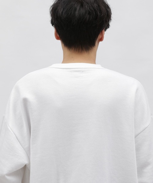 LAKOLE(ラコレ)の「イヌネコロゴ刺繍プルオーバー / 996233(スウェット・メンズ・ホワイト/チャコール/ライトグリーン/ライトグレー・X-LARGE/LARGE/MEDIUM)」の5枚目の写真