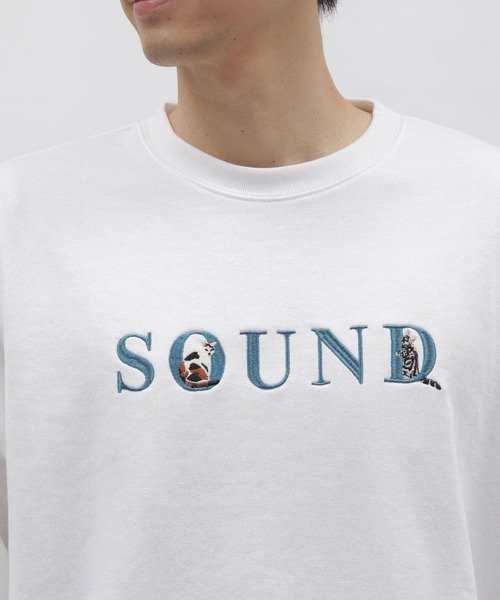 LAKOLE(ラコレ)の「イヌネコロゴ刺繍プルオーバー / 996233(スウェット・メンズ・ホワイト/チャコール/ライトグリーン/ライトグレー・X-LARGE/LARGE/MEDIUM)」の16枚目の写真