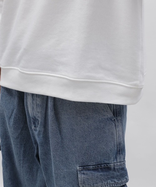 LAKOLE(ラコレ)の「イヌネコロゴ刺繍プルオーバー / 996233(スウェット・メンズ・ホワイト/チャコール/ライトグリーン/ライトグレー・X-LARGE/LARGE/MEDIUM)」の13枚目の写真