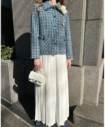 インゲボルグ ♡ファンシーツイードステンカラージャケット 81487483b_b_04_215.jpg