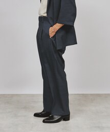 ◆テックリネンルーズテーパードパンツ(セットアップ対応)