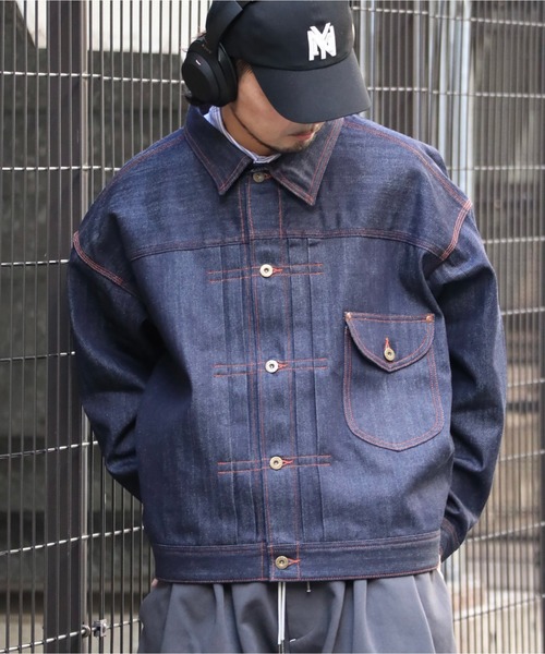 Lee（リー）の「Lee-COWBOY JACKET【SUPER SIZED】（デニムジャケット・メンズ・インディゴブルー/ライトインディゴブルー・M/L）」の6枚目の写真