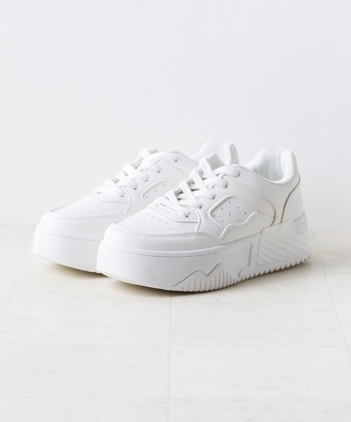 attagirl（アタガール）の「厚底ソールコートスニーカー（スニーカー・レディース・ホワイト/ブラック/ライトピンク/シルバー/ブラウン系その他/ブラック系その他/シルバー系その他・LL/3L/S/M/L）」の10枚目の写真