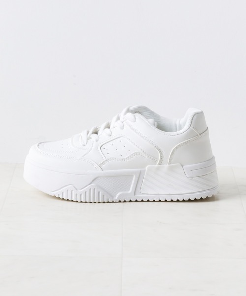 attagirl（アタガール）の「厚底ソールコートスニーカー（スニーカー・レディース・ホワイト/ブラック/ライトピンク/シルバー/ブラウン系その他/ブラック系その他/シルバー系その他・LL/3L/S/M/L）」の11枚目の写真