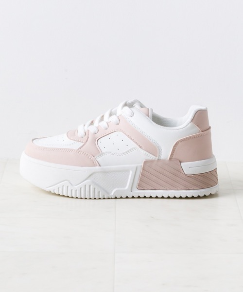 attagirl（アタガール）の「厚底ソールコートスニーカー（スニーカー・レディース・ホワイト/ブラック/ライトピンク/シルバー/ブラウン系その他/ブラック系その他/シルバー系その他・LL/3L/S/M/L）」の13枚目の写真