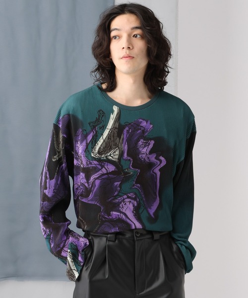 HARE（ハレ）の「メルトフラワープリントプリーツカット(HARE