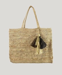 MADE IN MADA /メイドインマダ　大きめかごバッグ　タッセル　ラフィア MADE IN MADA（メイドインマダ）の「【MADE IN MADA