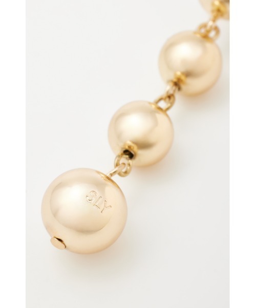 SLY（スライ）の「HANGING BALL P/EARRING ハンギング ボール ピアス（ピアス（両耳用）・レディース・シルバー/ゴールド・FREE）」の13枚目の写真