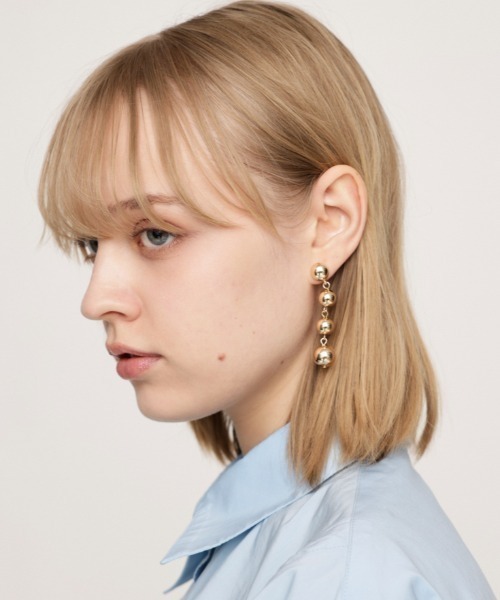 SLY（スライ）の「HANGING BALL P/EARRING ハンギング ボール ピアス（ピアス（両耳用）・レディース・シルバー/ゴールド・FREE）」の15枚目の写真