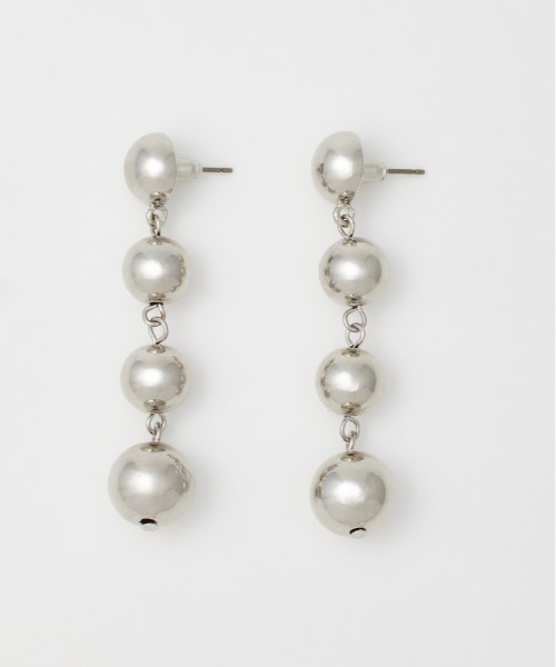 SLY（スライ）の「HANGING BALL P/EARRING ハンギング ボール ピアス（ピアス（両耳用）・レディース・シルバー/ゴールド・FREE）」の3枚目の写真
