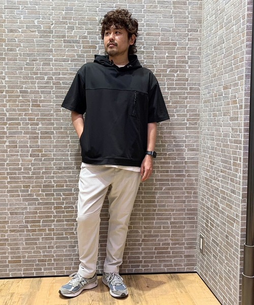 Grand PARK（グランドパーク）の「圧縮マイクロカノコ半袖パーカー