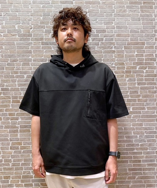 Grand PARK（グランドパーク）の「圧縮マイクロカノコ半袖パーカー