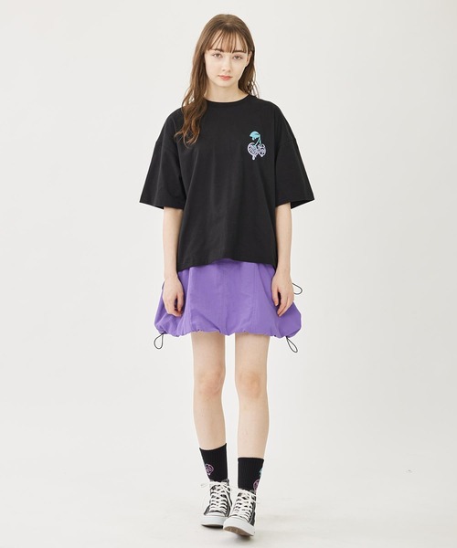MILKFED.（ミルクフェド）の「着心地もデザインにもこだわった一枚。MELT CHERRY WIDE S/S TEE（Tシャツ/カットソー・レディース・ブラック/ライトピンク/ライトブルー/ホワイト・M/L）」の7枚目の写真