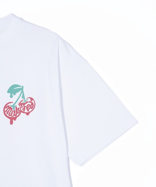 MILKFED.（ミルクフェド）の「着心地もデザインにもこだわった一枚。MELT CHERRY WIDE S/S TEE（Tシャツ/カットソー・レディース・ブラック/ライトピンク/ライトブルー/ホワイト・M/L）」の13枚目の写真