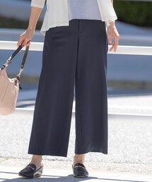 J.PRESS（ジェイプレス）の「【洗える】リネンライクジャージー ワイド パンツ（その他パンツ）」