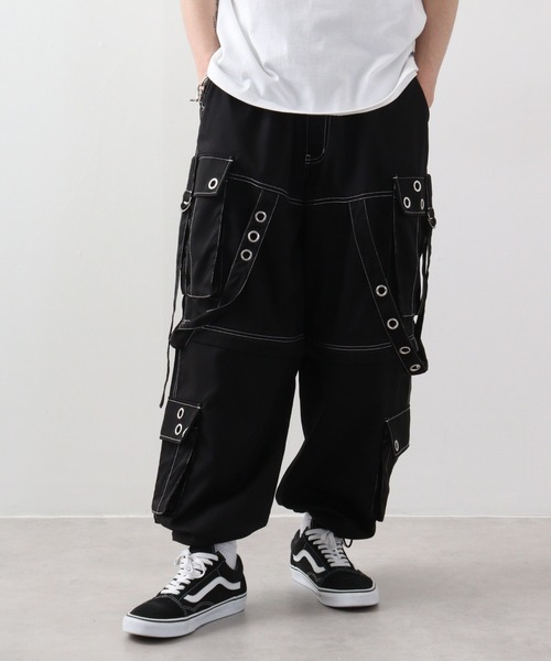bike star（バイクスター）の「BIKESTAR EYELET付き2WAYカーゴパンツ