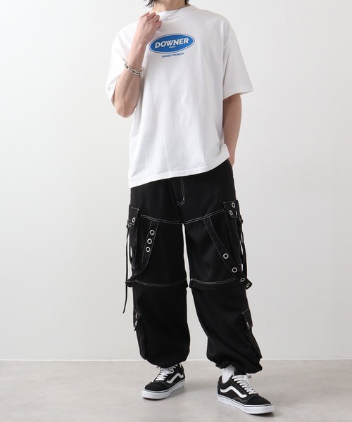 bike star（バイクスター）の「BIKESTAR EYELET付き2WAYカーゴパンツ