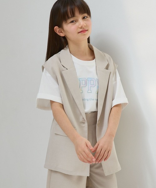 GLOBAL WORK(グローバルワーク)の「さらさら快適ジレ/103881(ベスト・キッズ・アイボリー/ブラック・130cm/140cm/150cm/160cm/170cm)」の20枚目の写真