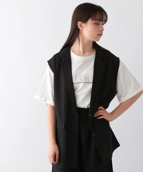 GLOBAL WORK(グローバルワーク)の「さらさら快適ジレ/103881(ベスト・キッズ・アイボリー/ブラック・130cm/140cm/150cm/160cm/170cm)」の10枚目の写真