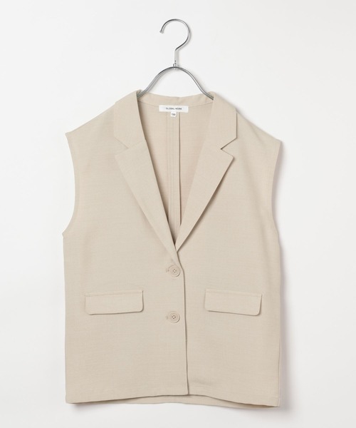 GLOBAL WORK(グローバルワーク)の「さらさら快適ジレ/103881(ベスト・キッズ・アイボリー/ブラック・130cm/140cm/150cm/160cm/170cm)」の12枚目の写真