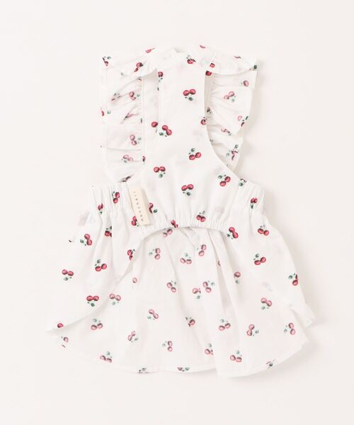 moncheri（モンシェリ）の「冷感フリルリボンさくらんぼワンピース（ペットウェア・レディース・ホワイト・XL/L/M/S/XS）」の9枚目の写真