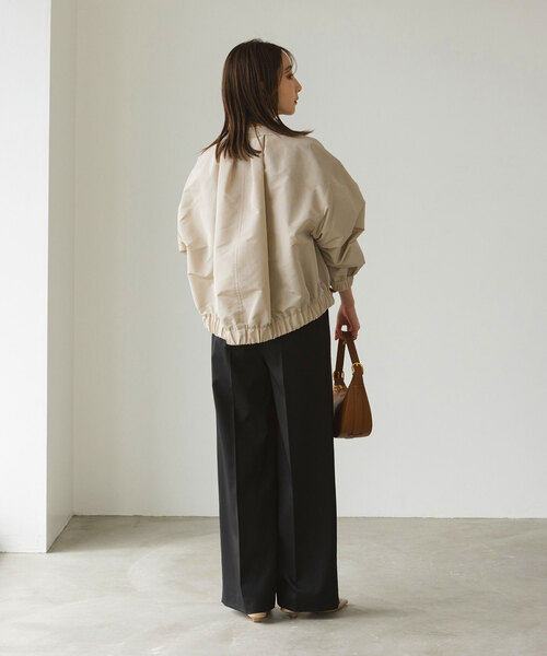 Noble（ノーブル）の「シャンブレータフタカーブボリュームブルゾン