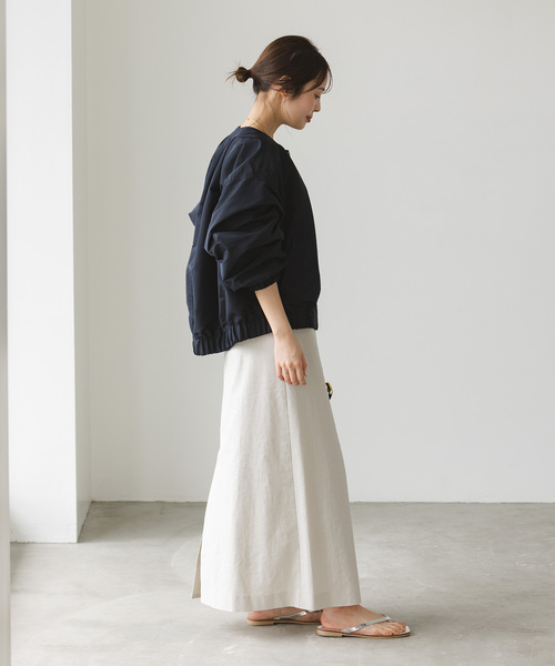 Noble（ノーブル）の「シャンブレータフタカーブボリュームブルゾン