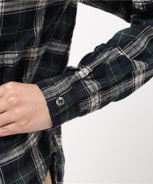 PUAL CE CIN（ピュアルセシン）の「チェックシャツBL（シャツ