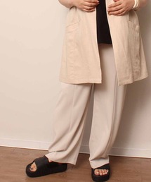 【L～5L 大きいサイズ】 センターシーム すっきり ワイド パンツ