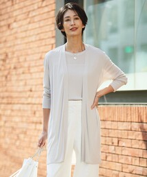 【WEB限定カラーあり・接触冷感・UVカット】PINION ロングカーディガン