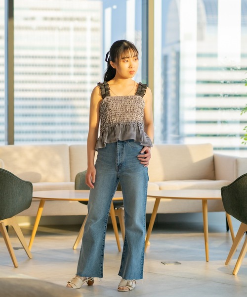 Os accessory（オズアクセサリー）の「【Os】ーオズー　フリルショルダービスチェ（キャミソール・レディース・ブルー/ブラック・FREE）」の17枚目の写真