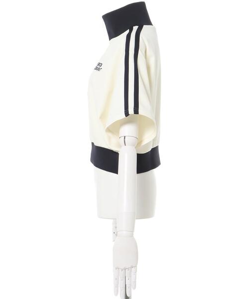 INGNI（イング）の「ハーフZIPショート半袖ジャージ（その他トップス・レディース・アイボリー/ブラック・M）」の4枚目の写真