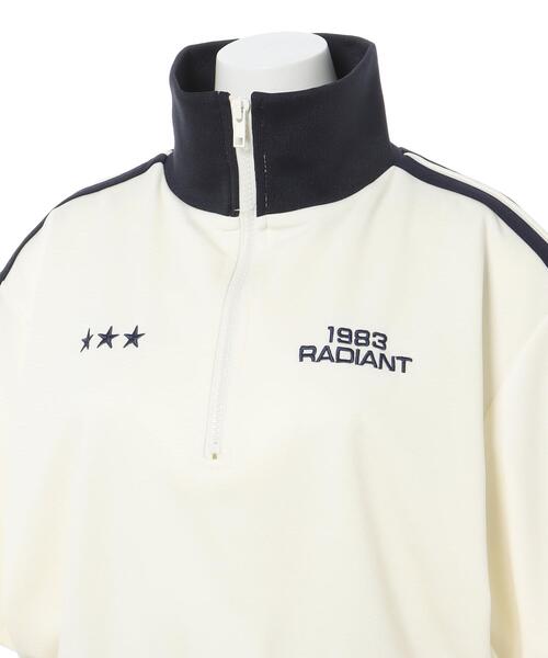 INGNI（イング）の「ハーフZIPショート半袖ジャージ（その他トップス・レディース・アイボリー/ブラック・M）」の6枚目の写真