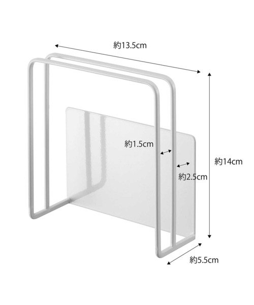tower（タワー）の「tower(タワー) マグネットまな板スタンド（キッチン収納・レディース・ホワイト/ブラック・F）」の6枚目の写真