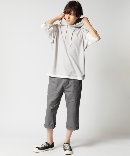 チャコット　ビューティークロップドパンツ セール】コットンチノ7分丈クロップドパンツ（チノパンツ