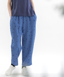 レーヨンリネンPolka タックパンツ