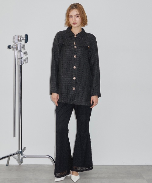 VIOLETTA（ヴィオレッタ）の「ツイードボレロジャケット（カーディガン