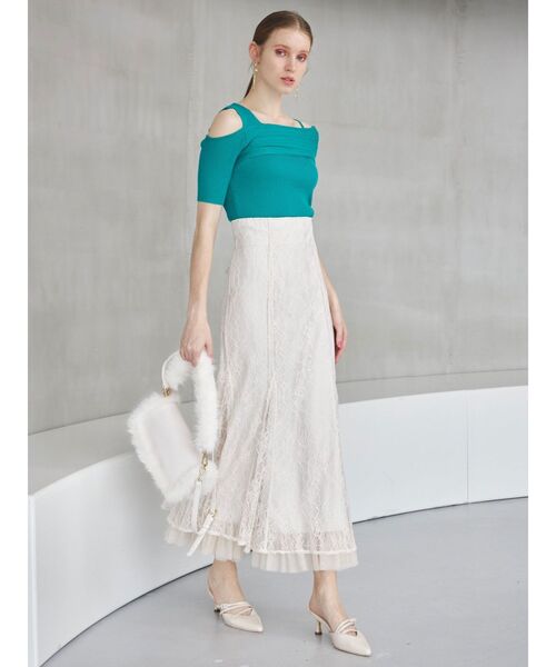 MERCURYDUO（マーキュリーデュオ）の「2WAYファーバッグ　トリミングショルダー（ショルダーバッグ・レディース・アイボリー/ブラウン・FREE）」の7枚目の写真