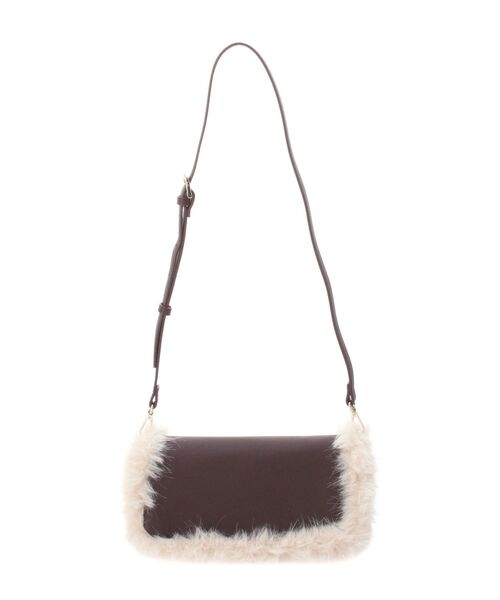 MERCURYDUO（マーキュリーデュオ）の「2WAYファーバッグ　トリミングショルダー（ショルダーバッグ・レディース・アイボリー/ブラウン・FREE）」の17枚目の写真