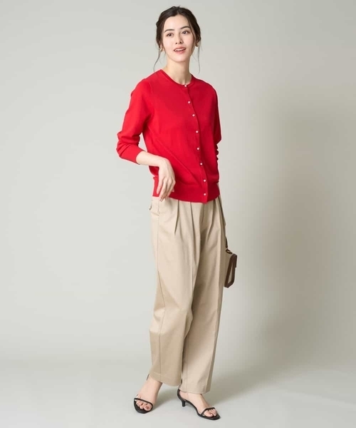 a.v.v（アーヴェヴェ）の「【マシンウォッシャブル】2タックテーパードチノパンツ（チノパンツ・レディース・ベージュ・36/38/40/42/34）」の14枚目の写真