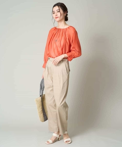 a.v.v（アーヴェヴェ）の「【マシンウォッシャブル】2タックテーパードチノパンツ（チノパンツ・レディース・ベージュ・36/38/40/42/34）」の19枚目の写真