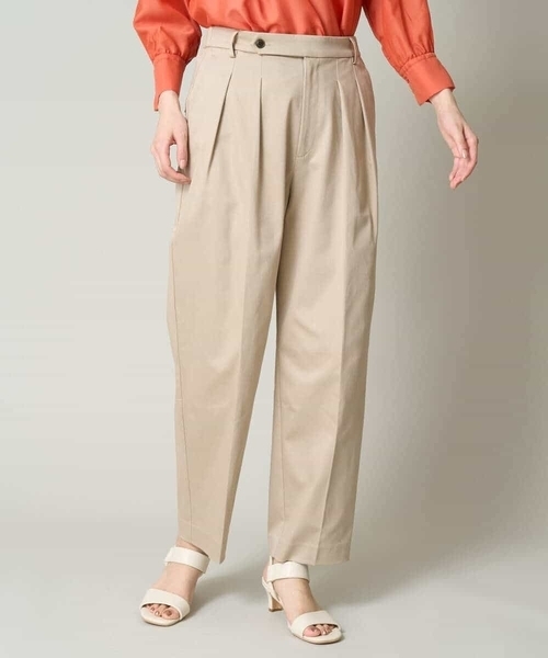 a.v.v（アーヴェヴェ）の「【マシンウォッシャブル】2タックテーパードチノパンツ（チノパンツ・レディース・ベージュ・36/38/40/42/34）」の22枚目の写真