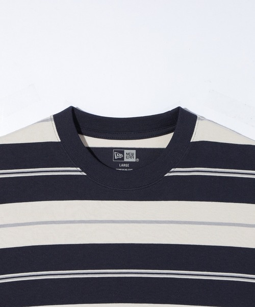 NEW ERA(ニューエラ)の「NEW ERA SS OS TEE MULTI BORDER(Tシャツ/カットソー・メンズ・グリーン/ネイビー・LARGE/X-LARGE)」の6枚目の写真