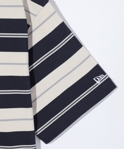 NEW ERA(ニューエラ)の「NEW ERA SS OS TEE MULTI BORDER(Tシャツ/カットソー・メンズ・グリーン/ネイビー・LARGE/X-LARGE)」の5枚目の写真