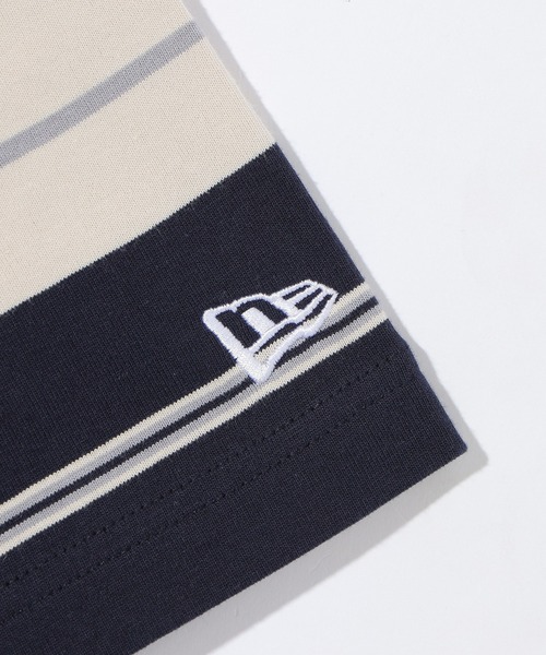 NEW ERA(ニューエラ)の「NEW ERA SS OS TEE MULTI BORDER(Tシャツ/カットソー・メンズ・グリーン/ネイビー・LARGE/X-LARGE)」の4枚目の写真