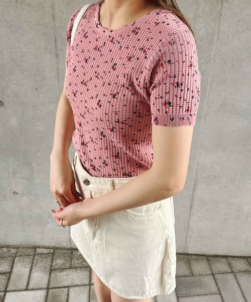 frunco（フランコ）の「花柄サーマル（Tシャツ/カットソー・レディース・ホワイト/ピンク/グレー/グリーン/ブラック・MEDIUM）」の16枚目の写真