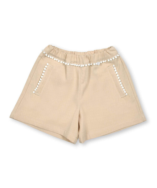BeBe Petits Pois Vert(ベベプチポワヴェール)の「【店舗限定】無地ツイードポンポンつきキュロット(95~150cm)(その他パンツ・キッズ・ネイビー/ベージュ・120cm/130cm/140cm/100cm/150cm/110cm/95cm)」の22枚目の写真
