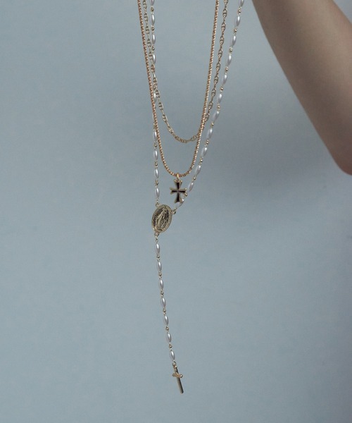 GOLDY(ゴールディ)の「リル クロス × チェーン ネックレス(ネックレス・レディース・ゴールド/シルバー系その他/ゴールド系その他/シルバー・FREE)」の6枚目の写真