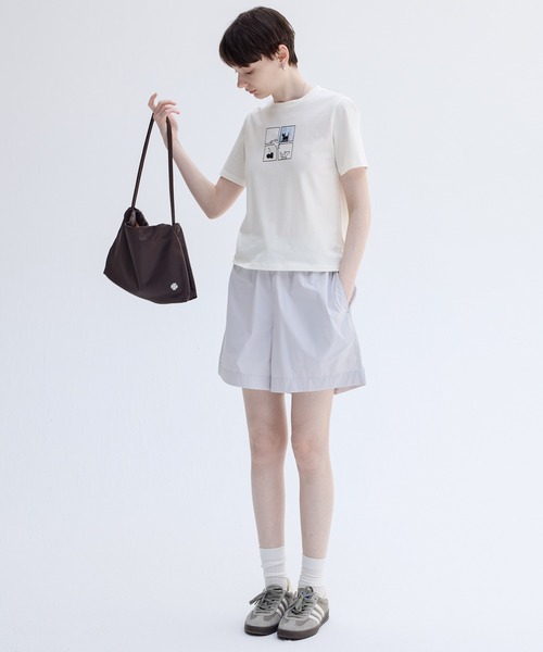 tageechita(タジチタ)の「【tageechita】UVカット ドローコード ミニマルショートパンツ(その他パンツ・レディース・オフホワイト/ラベンダー・S/M/L)」の17枚目の写真