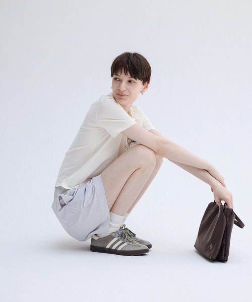 tageechita(タジチタ)の「【tageechita】UVカット ドローコード ミニマルショートパンツ(その他パンツ・レディース・オフホワイト/ラベンダー・S/M/L)」の18枚目の写真